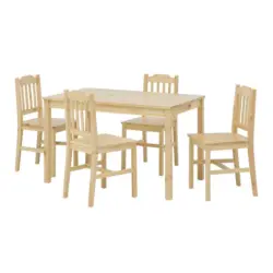 Tischgruppe Naturfarben L: 118cm