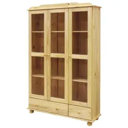 Vitrine Naturfarben B: 126cm
