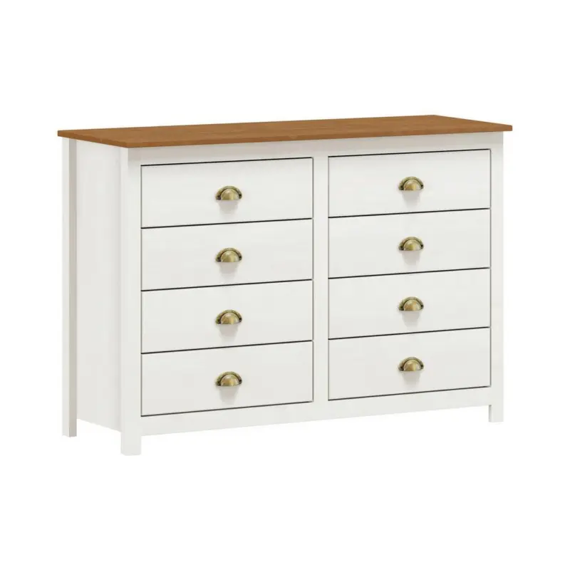 Kommode Wei&szlig; B: 125cm