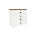 M&ouml;belix Kommode Wei&szlig; B: 80cm