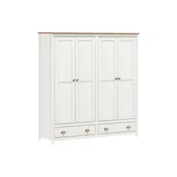 Dreht&uuml;renschrank Wei&szlig; B: 176 cm