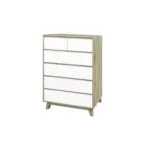 M&ouml;belix Kommode Wei&szlig;, Naturfarben B: 80cm