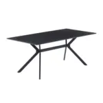 M&ouml;belix Esstisch Schwarz, Dunkelgrau L: 180cm