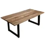 M&ouml;belix Esstisch Schwarz, Naturfarben L: 240cm