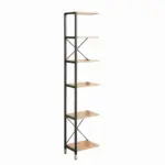 M&ouml;belix Leiterregal Naturfarben/Schwarz B: 42,5 cm