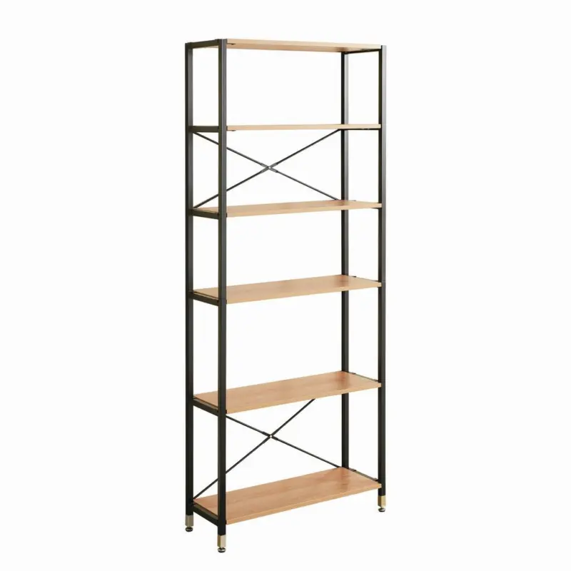 Leiterregal Naturfarben/Schwarz B: 85 cm