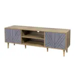 M&ouml;belix Lowboard Grau, Naturfarben B: 160cm