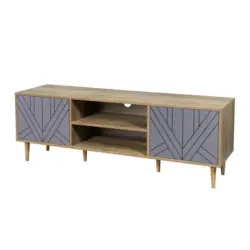 Lowboard Grau, Naturfarben B: 160cm