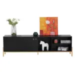 M&ouml;belix Lowboard Schwarz B: 185cm