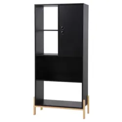 Regal Schwarz B: 72,5cm