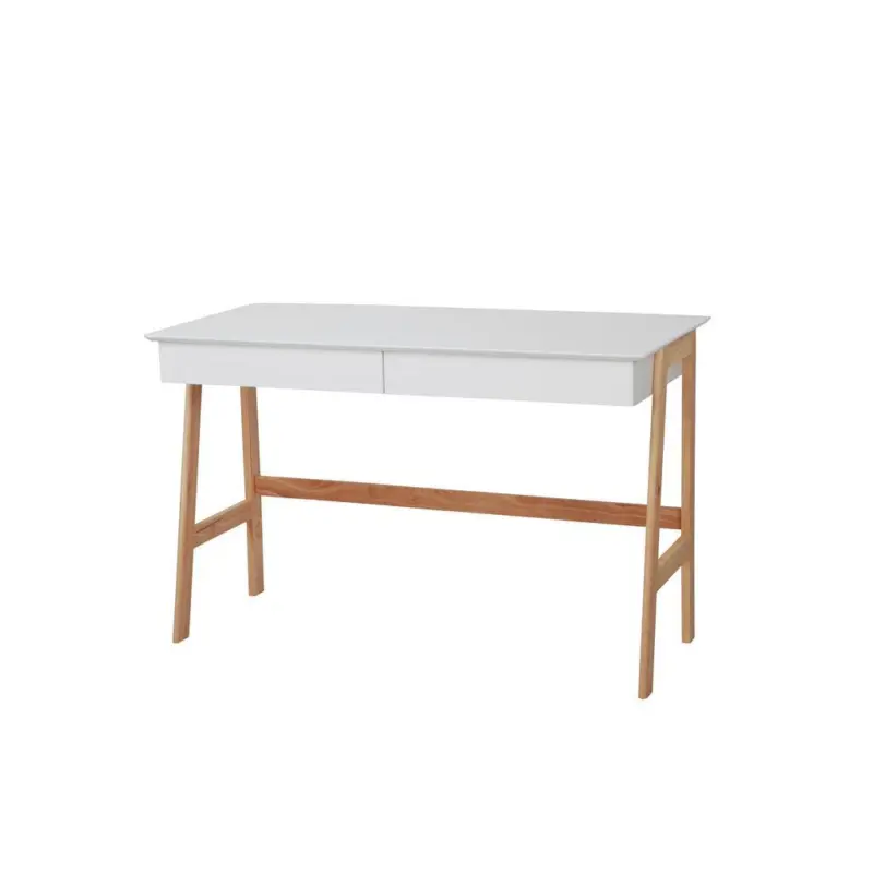 Schreibtisch Naturfarben, Wei&szlig; L: 120cm