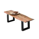 M&ouml;belix Sitzbank Akazienholz Massiv Baumkante, B: 150cm