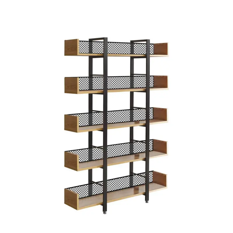 Regal Naturfarben/Schwarz B: 120 cm