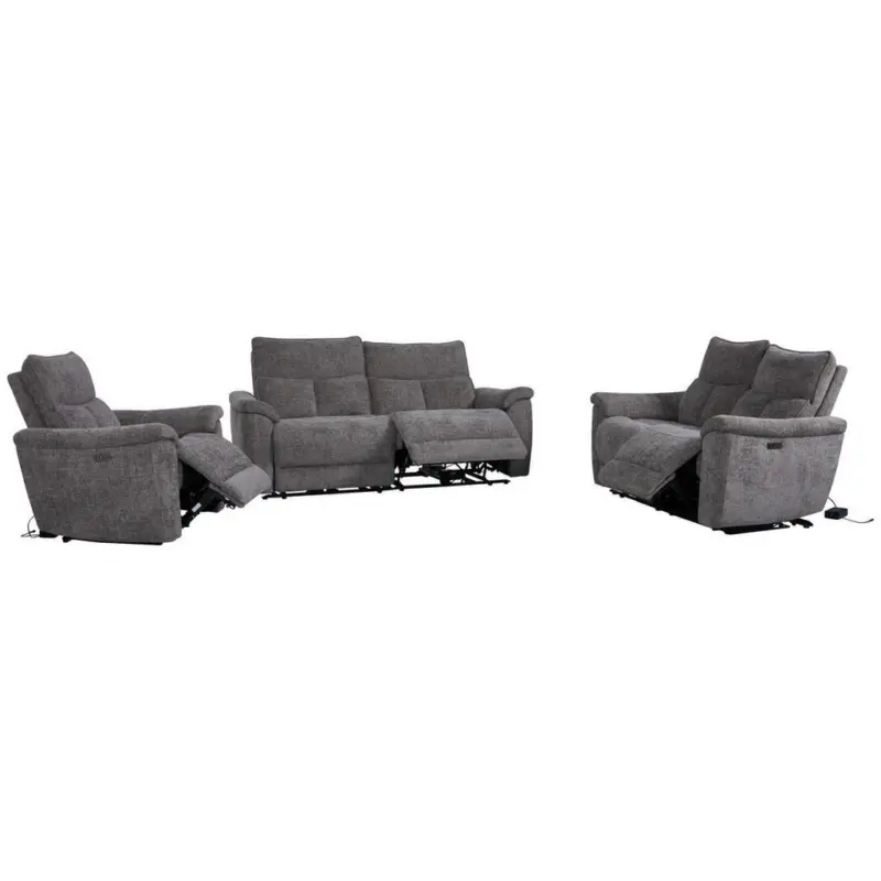 3-Sitzer-Sofa Tokio mit Relaxfunktion Grau B: 200 cm