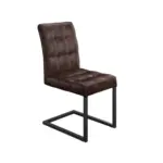 M&ouml;belix Schwingstuhl Donna S Lederlook Vintage braun gepolstert