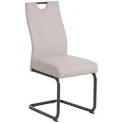 Schwingstuhl Finni Webstoff Beige Federkern