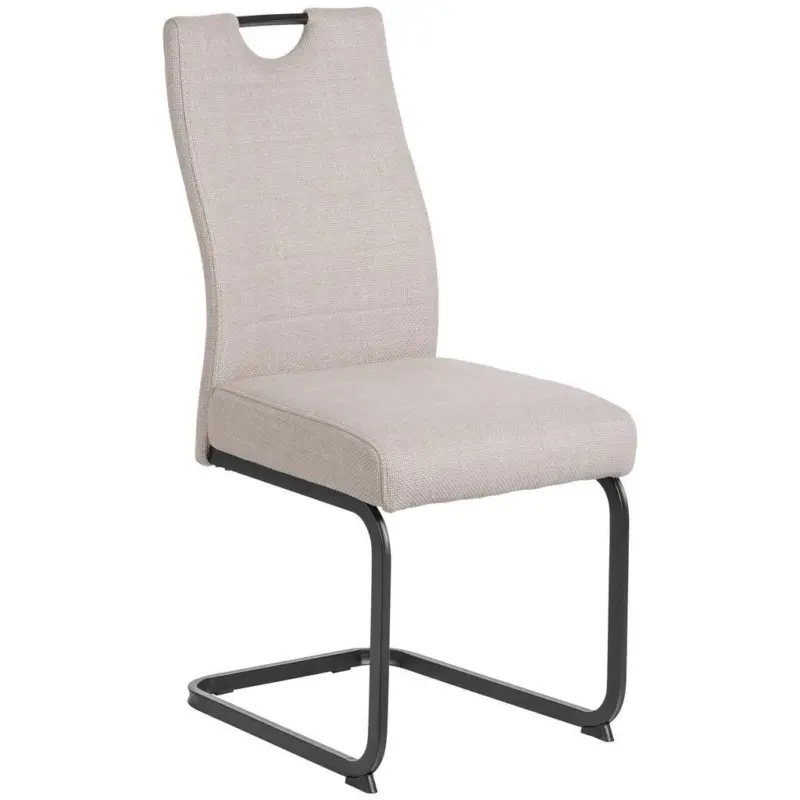 Schwingstuhl Finni Webstoff Beige Federkern