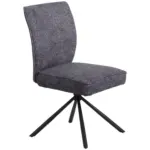 M&ouml;belix Stuhl Ellen Webstoff anthrazit, B: 49 cm