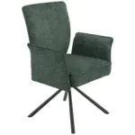 M&ouml;belix Vierfu&szlig;stuhl Ellen II Webstoff gr&uuml;n, B: 49 cm