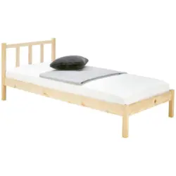 Massivholzbett Maren ohne Lattenrost,90x200cm Natur