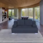 M&ouml;belix 2-Sitzer-Sofa mit Schlaffunktion Ben Dunkelblau