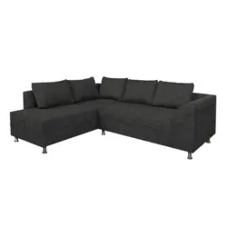 ECKSOFA Bern Schwarz 200x267 cm