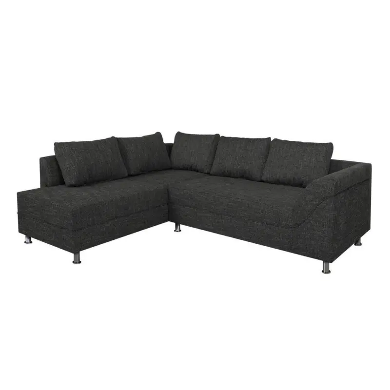 ECKSOFA Bern Schwarz 200x267 cm