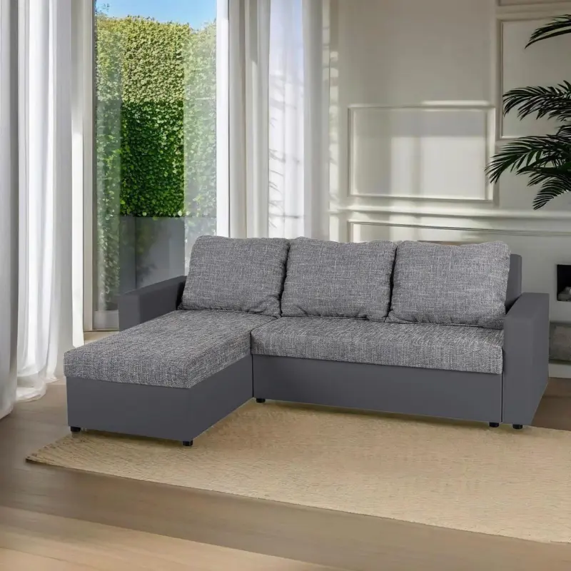 ECKSOFA Hit Grau S: 147x228 cm
