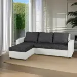 M&ouml;belix ECKSOFA Hit Schwarz, Wei&szlig; S: 147x228cm
