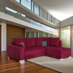 ECKSOFA Lars Rot S: 260x218 cm