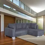 M&ouml;belix Ecksofa mit Schlaffunktion & Bettkasten Lars Dunkelgrau