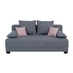 Sofa Mia mit Schlaffunktion Grau 200 cm