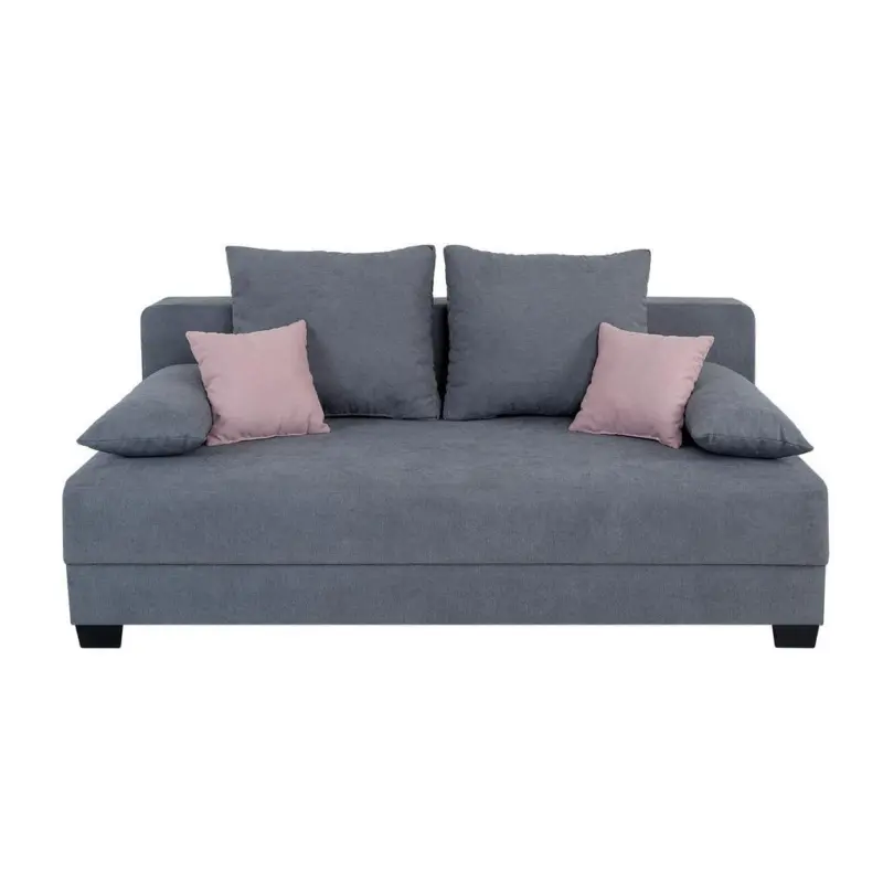 Sofa Mia mit Schlaffunktion Grau 200 cm