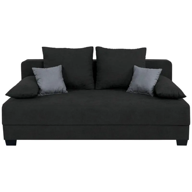 SCHLAFSOFA Schwarz 200 cm