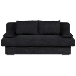 2-Sitzer-Sofa mit Schlaffunktion Bora Schwarz