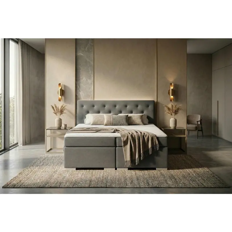 Boxspringbett mit Topper 180x200 Korfu