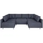 M&ouml;belix Wohnlandschaft Sofia mit Schlaffunktion Anthrazit