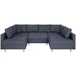 Wohnlandschaft Sofia mit Schlaffunktion Anthrazit