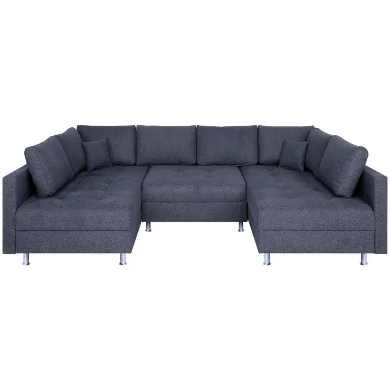 Wohnlandschaft Sofia mit Schlaffunktion Anthrazit