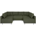 M&ouml;belix Wohnlandschaft Sofia mit Schlaffunktion Olivgr&uuml;n