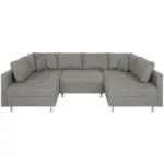 M&ouml;belix Wohnlandschaft Sofia mit Schlaffunktion Taupe