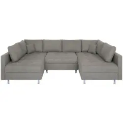 Wohnlandschaft Sofia mit Schlaffunktion Taupe