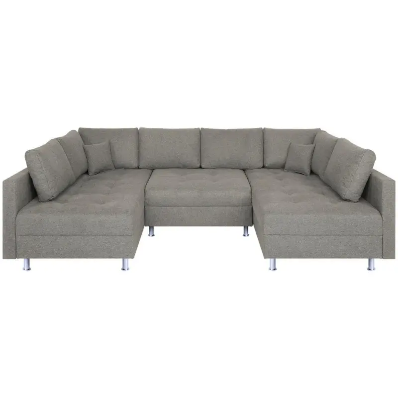 Wohnlandschaft Sofia mit Schlaffunktion Taupe