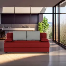 SCHLAFSOFA Nele Rot B: 193 cm