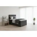 M&ouml;belix Boxspringbett Togo 90 90x200 cm Anthrazit