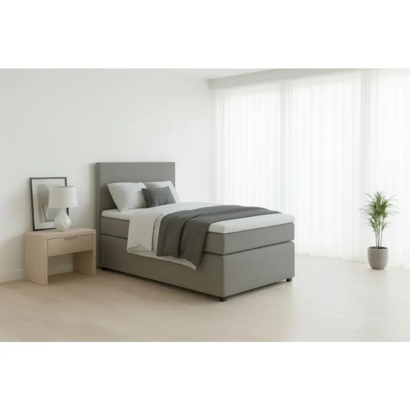 Boxspringbett Togo 90 90x200 Grau