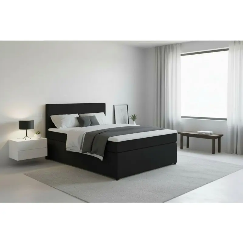 Boxspringbett Togo 140 140x200 Graphitfarben