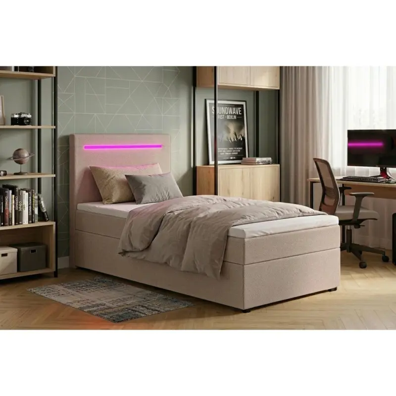 Boxbett Pisa 100 LED 100x200 Rosa