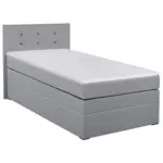 M&ouml;belix Boxspringbett Siam 2 90x200 Silber