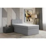 M&ouml;belix Boxspringbett Siam 2 90x200 Silber